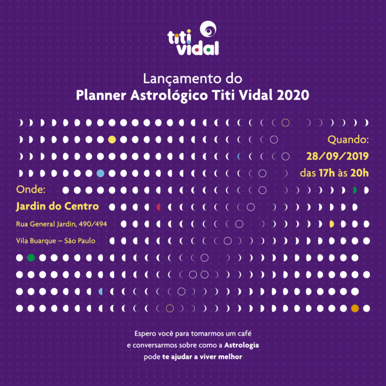 Palestra e Lançamento do Planner Astrológico 2020