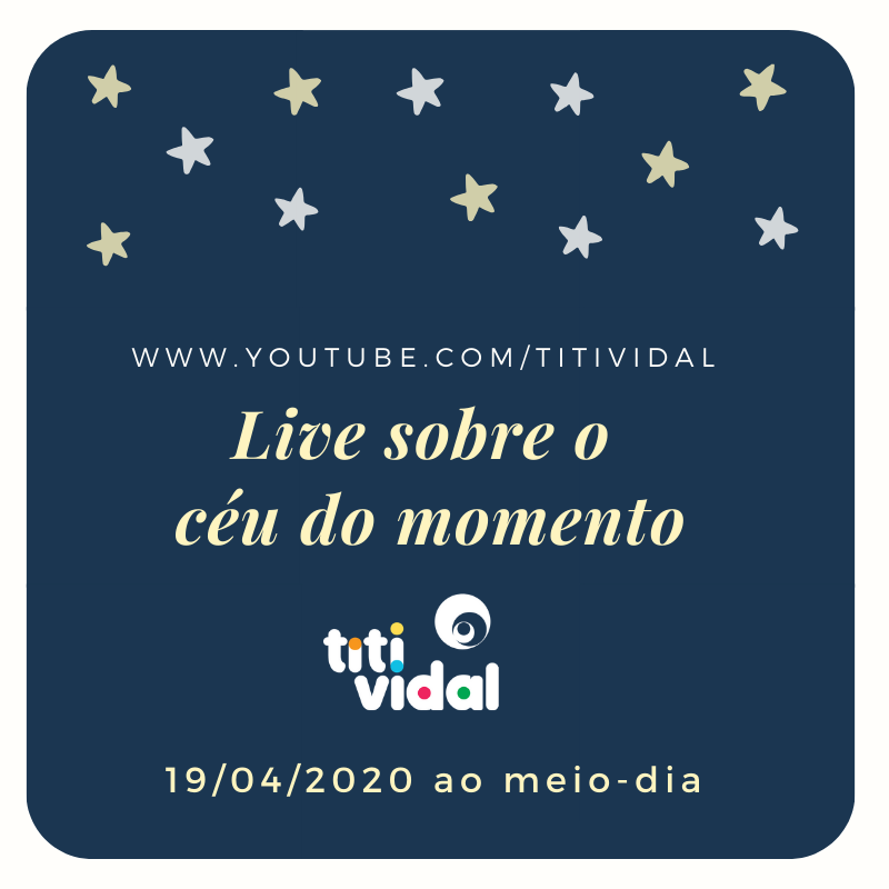 Live neste domingo no meu canal no Youtube