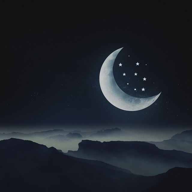 Lua minguando em Aquário