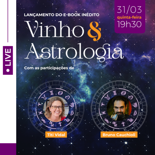 Live de LANÇAMENTO do e-book Vinho & Astrologia
