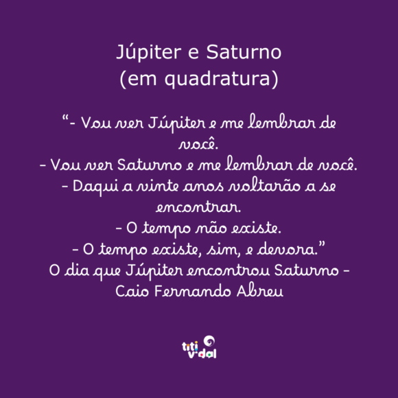 Júpiter e Saturno em quadratura