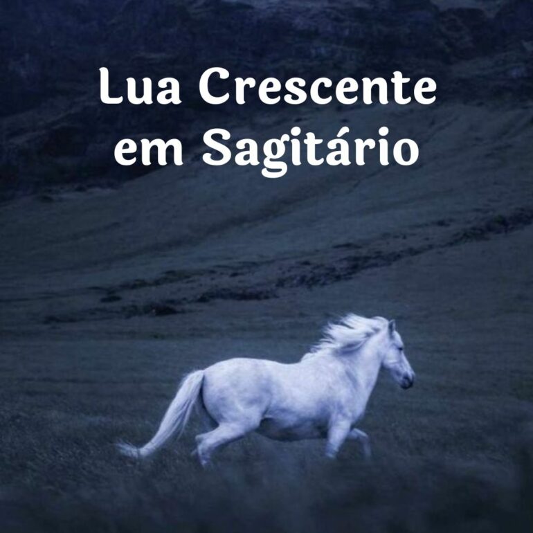 LUA CRESCENTE EM SAGITÁRIO