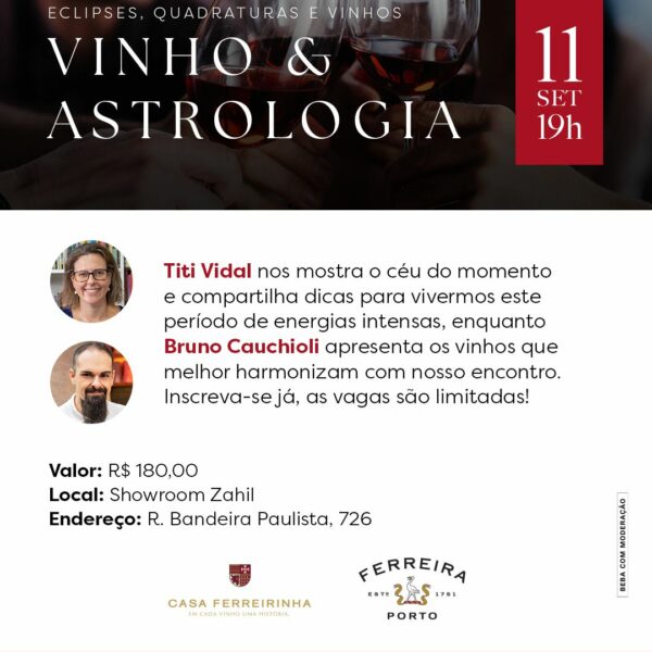 Vinho e Astrologia: eclipses, quadraturas e vinhos