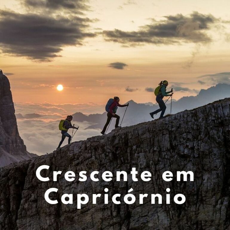 LUA CRESCENTE EM CAPRICÓRNIO