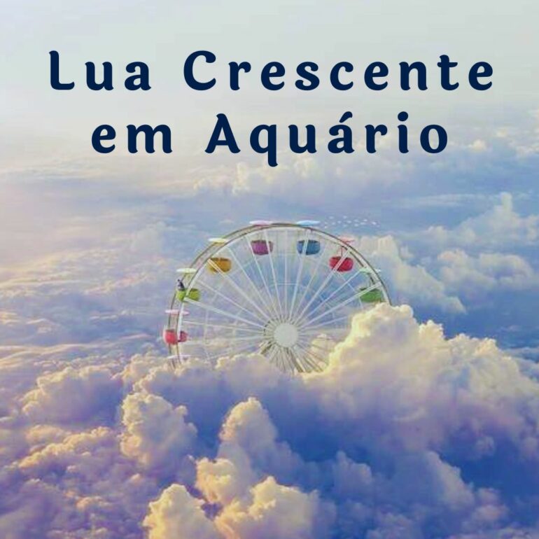 LUA CRESCENTE EM AQUÁRIO