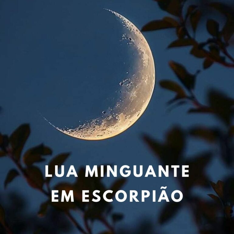 LUA MINGUANTE EM ESCORPIÃO