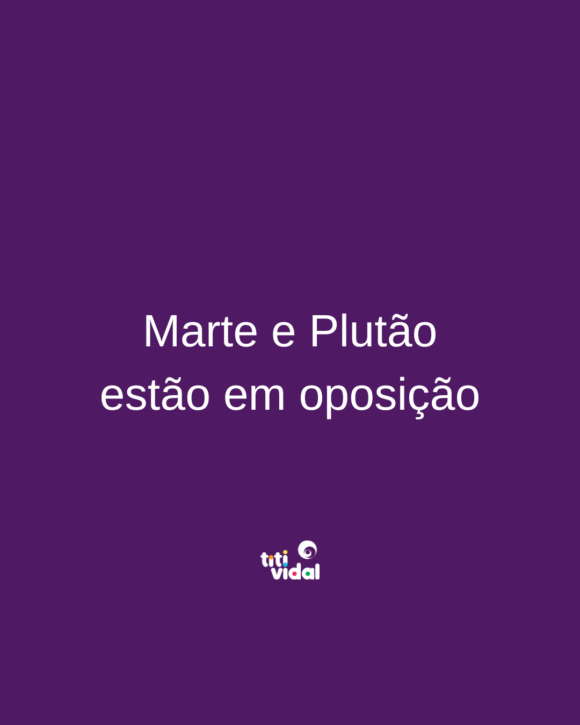 Marte e Plutão estão em oposição