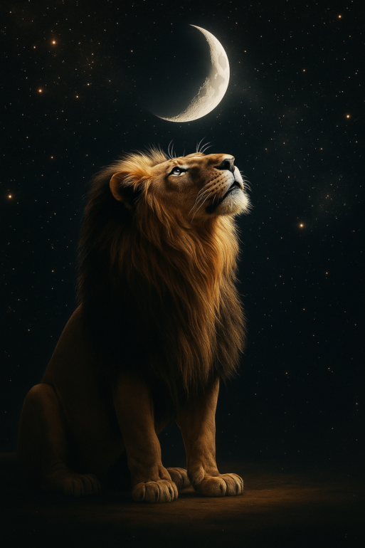 LUA CRESCENTE EM LEÃO