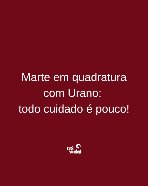 Marte e Urano estão em quadratura