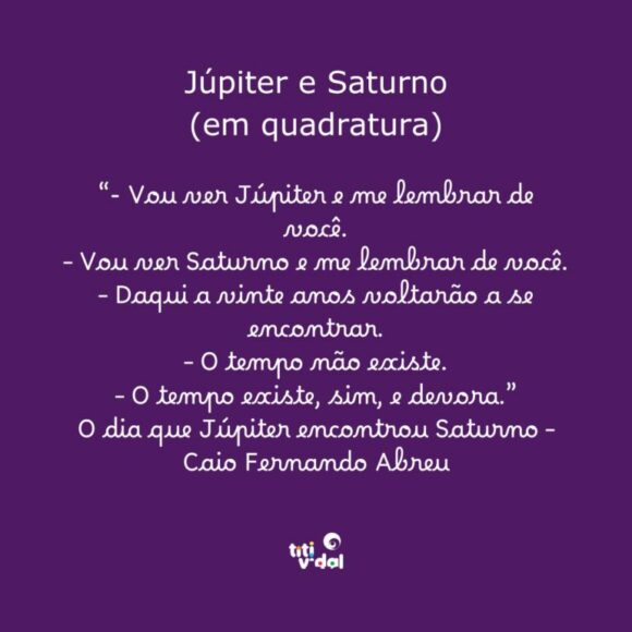 Júpiter e Saturno estão em quadratura outra vez