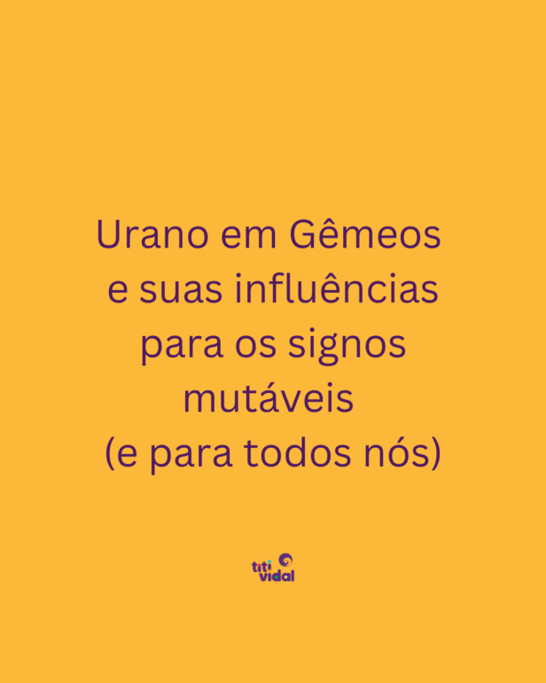 Como Urano em Gêmeos vai influenciar cada um de nós