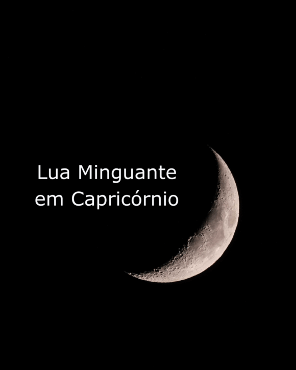 Lua Minguante em Capricórnio