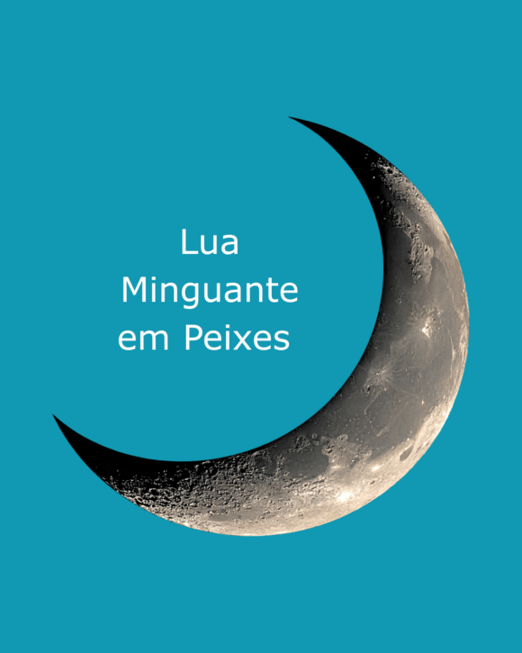 Lua Minguante em Peixes