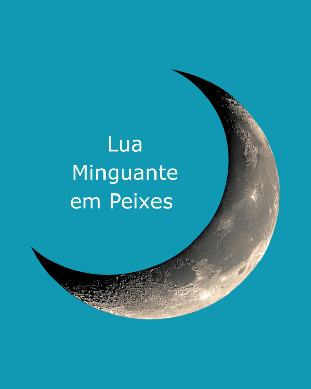 Lua Minguante em Peixes